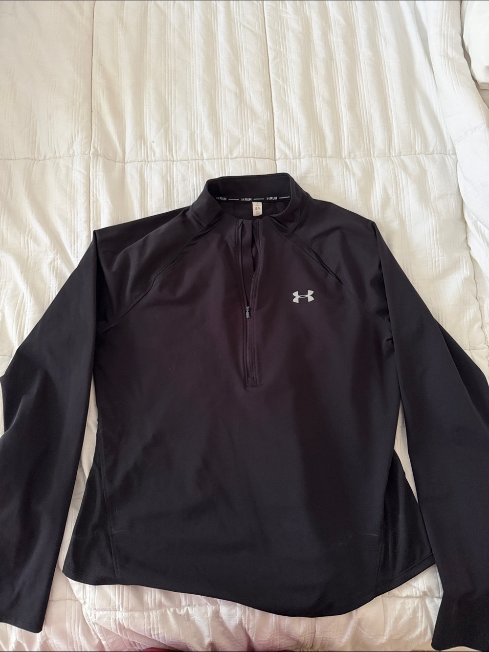 Under Armour Black Quarter-Zip Heat Gear Performance Top